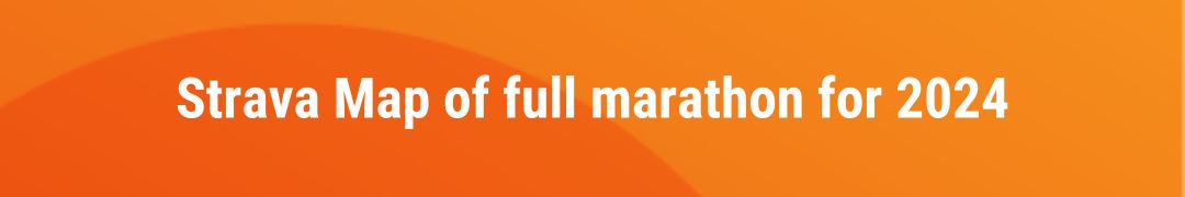 Strava map of full marathon for 2024